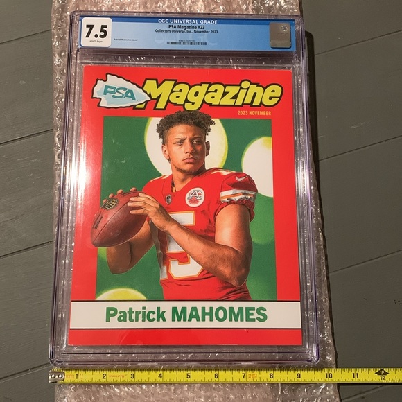 Patrick Mahomes PSA Magazine Nov 2023 CGC Grade Full Size High Quality KC Chiefs - Picture 8 of 9